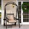 Porch Swing Outdoor with Cushions and Side Tables for Garden or Balcony
